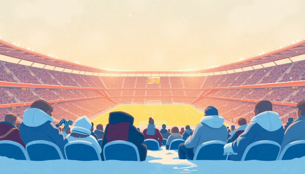 Влияние климатических условий на болельщиков северной столицы - иллюстрация