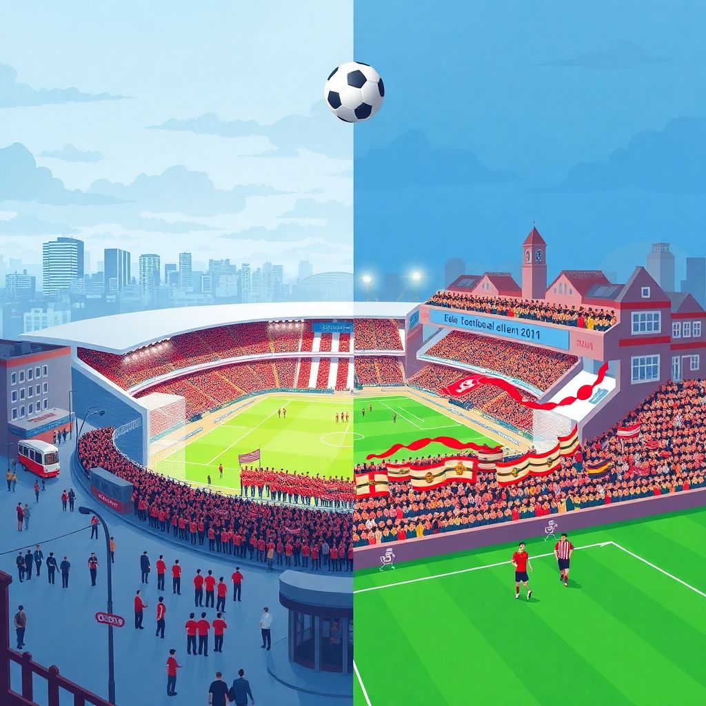 Сравнение болельщицких культур: север против юга в столичных дерби