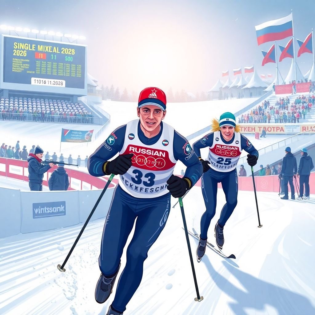 Биатлон результаты сегодня 10 января 2026: Бажин и Шевченко выигрывают сингл-микст