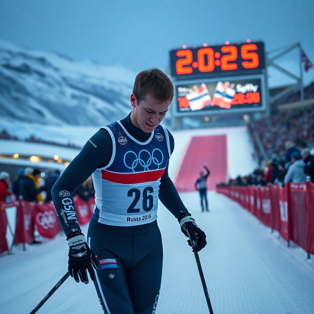 Русский лыжник Коростелев сорвал шанс на медаль в ключевой гонке Олимпиады