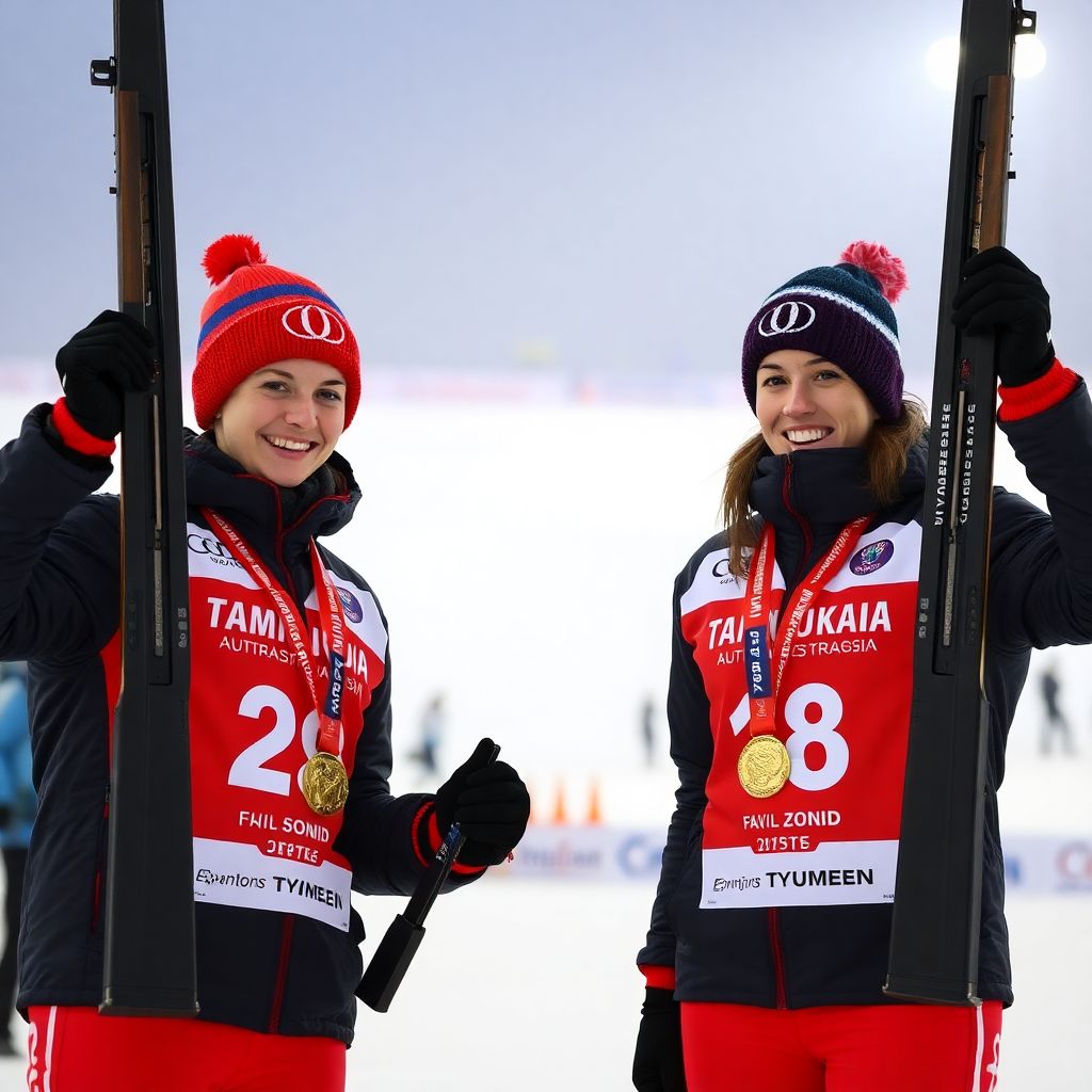 Биатлонист из Подмосковья: Карим и Анастасия Халили доминируют на ЧР‑2026